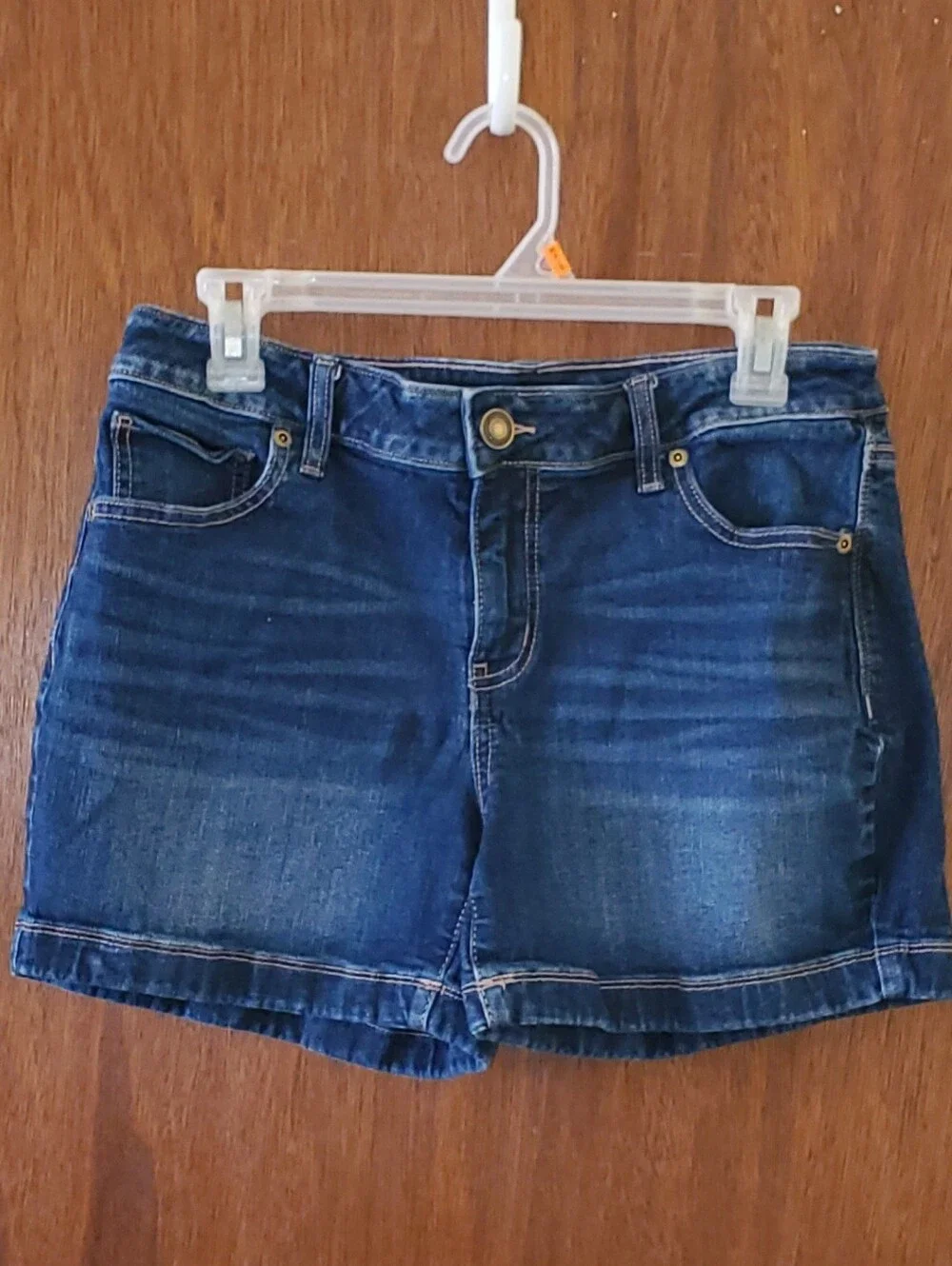 Maurices Dark Blue Denim Jean Shorts Sz 8